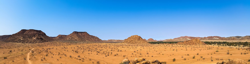 Namibië kenmerkt zich door een veelvoud aan zandkleuren! 