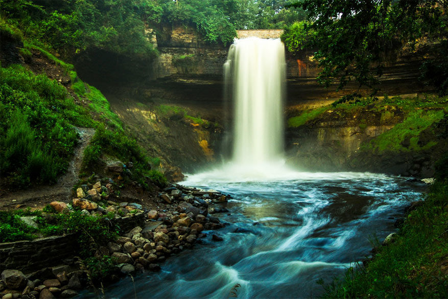 Minneapolis: de Saint Anthony watervallen in Minnehaha Park