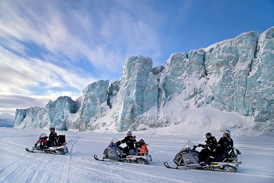 Spitsbergen: waar de scooter een dagdagelijks vervoermiddel is