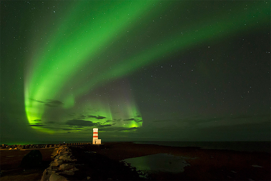 Het noorderlicht in IJsland