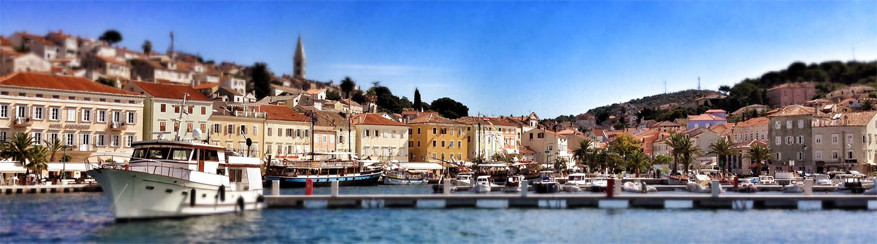 Kroatië: de haven van Malin Losinj