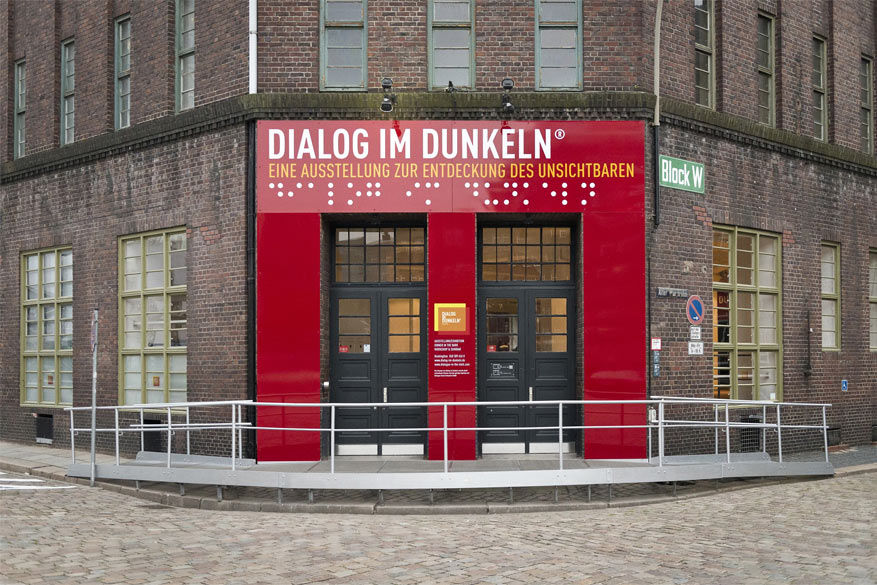 Dialog im Dunkeln museum in Hamburg, Duitsland