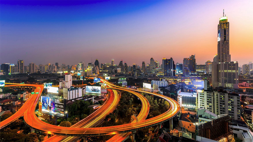 Thailand: uitzicht op Bangkok
