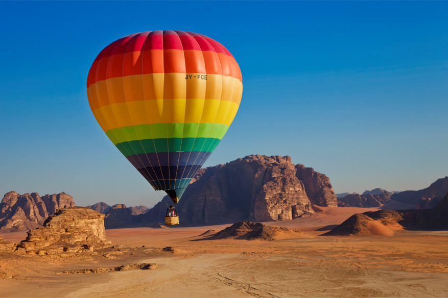 Jordanië: in een luchtballon over Wadi Rum