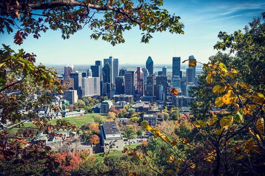 Montreal: uitzicht op de stad vanaf Mont Royal