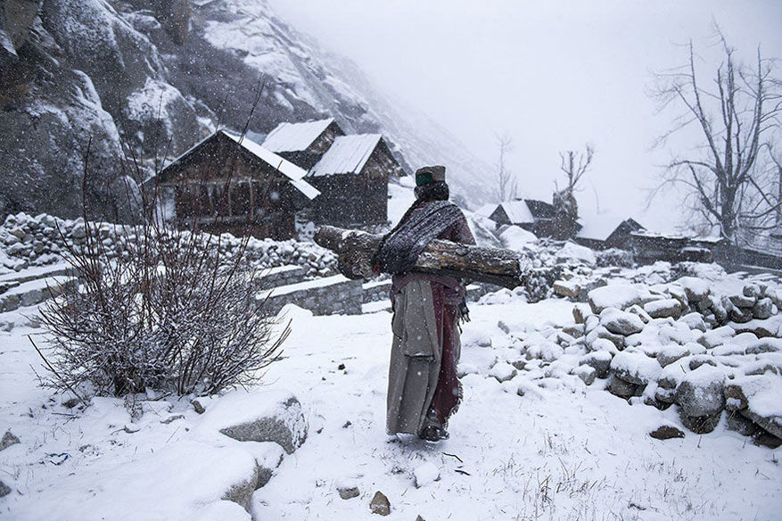 3de plaats in de categorie Mensen: ‘Remote Life At -21 Degree, Himachal Pradesh, India’ © Mattia Passarini