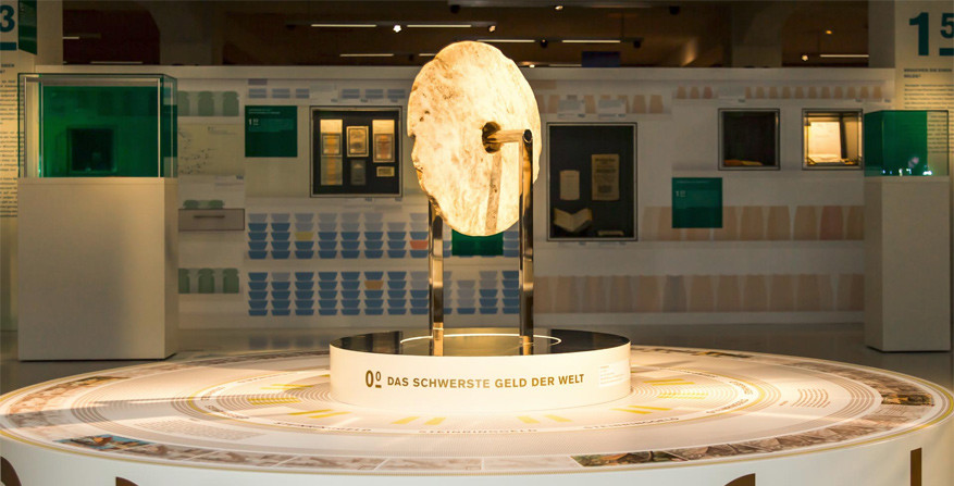 De tentoonstelling 'GELD' in het SMAC in Chemnitz. © SMAC