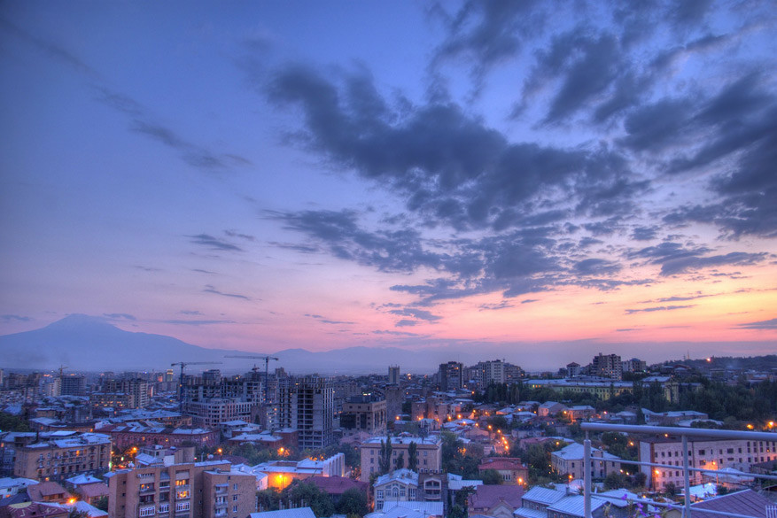 Jerevan, de hoofdstad van Armenië.