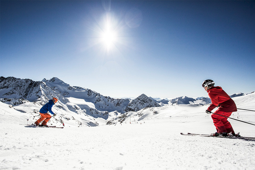 Skiën in een zonovergoten Stubai Vallei zorgt voor lentekriebels