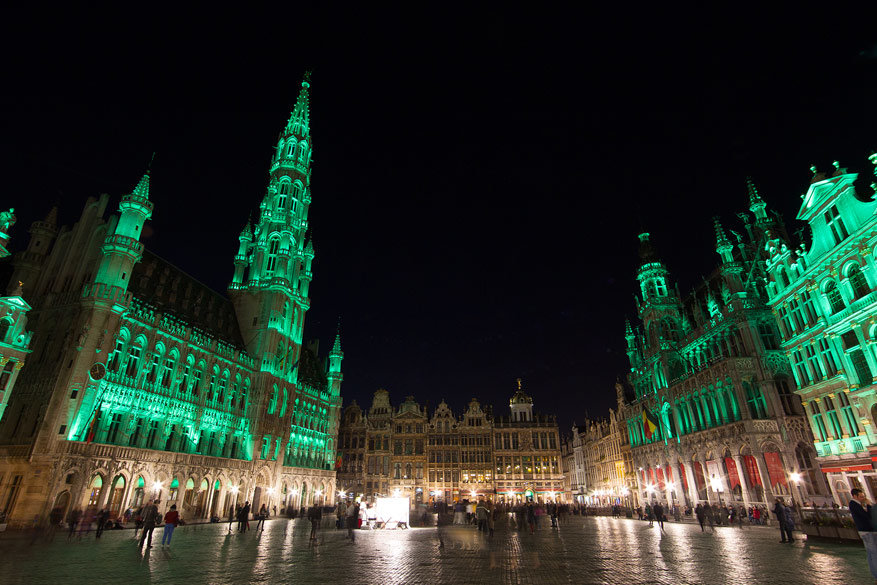 8 Belgische monumenten kleuren groen voor Saint-Patrick’s Day