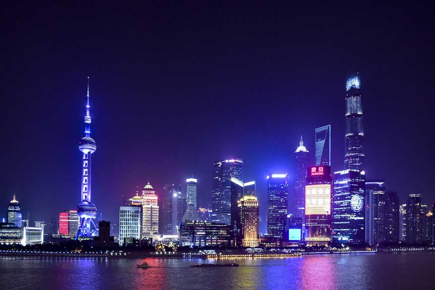 Shanghai city, deze bijzondere stad is een lichtspel. 