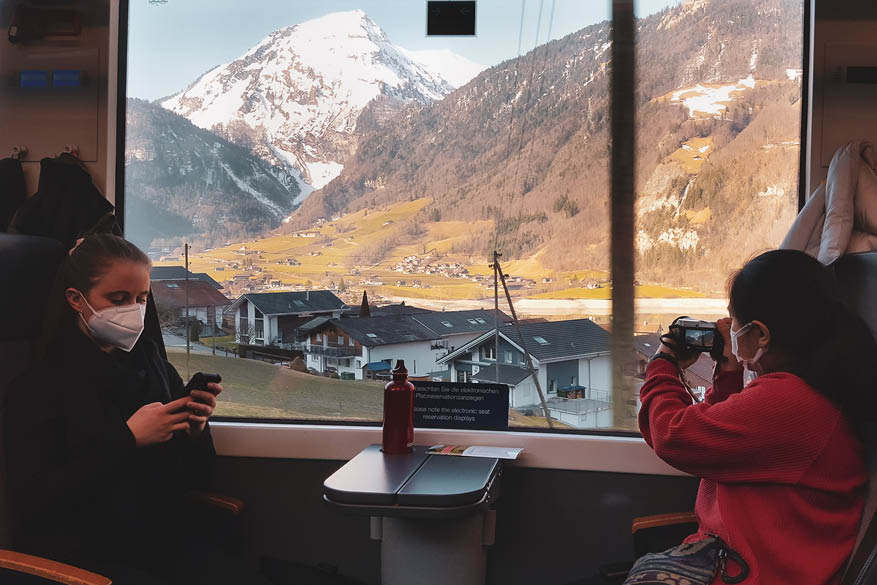 treinreis door Zwitserland