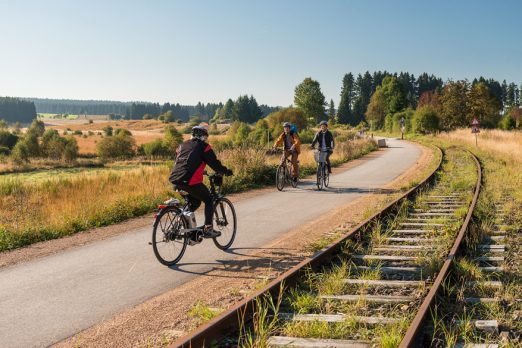 fietsen over de Vennbahn